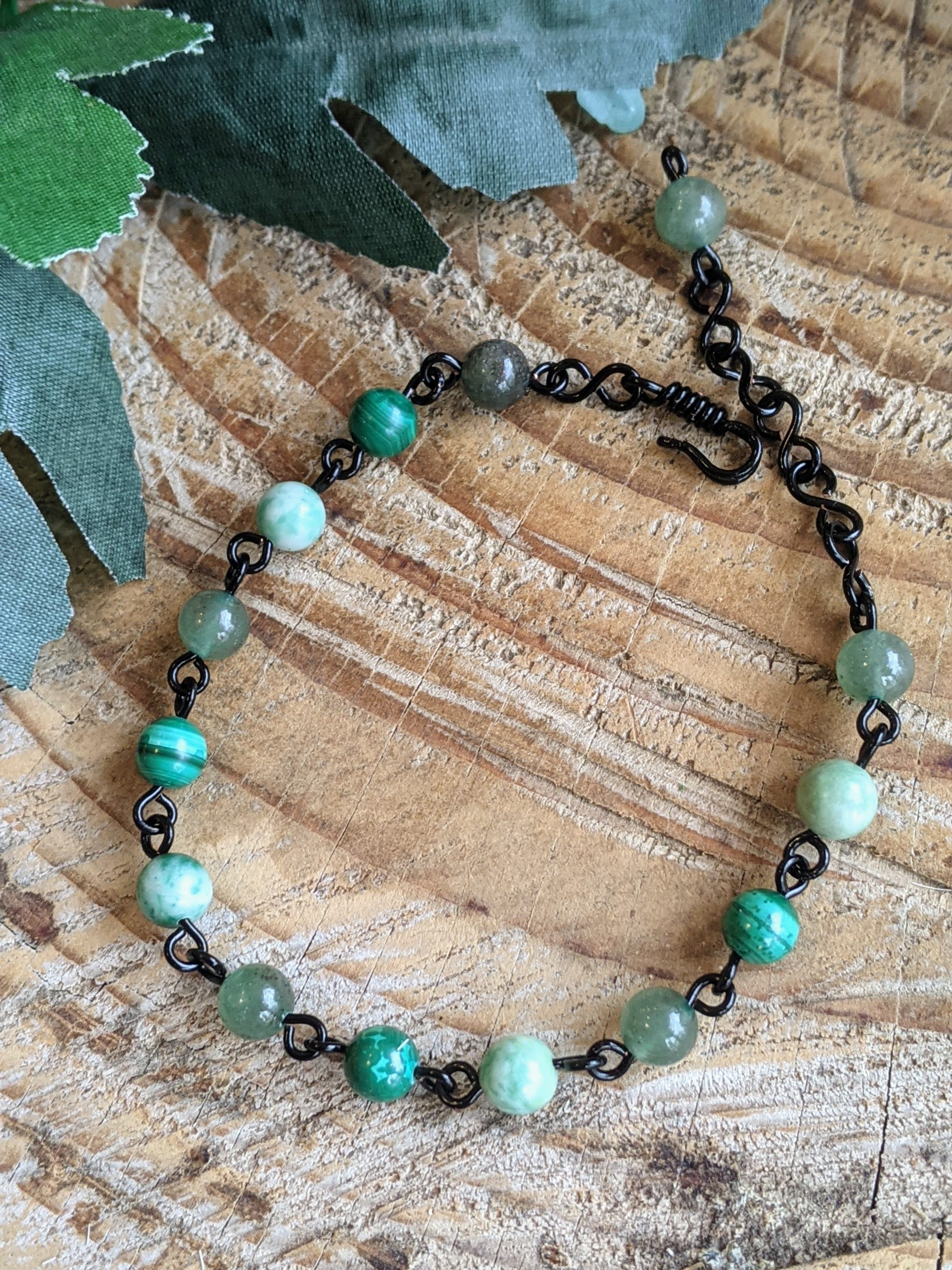 Boucles d'oreilles en malachite