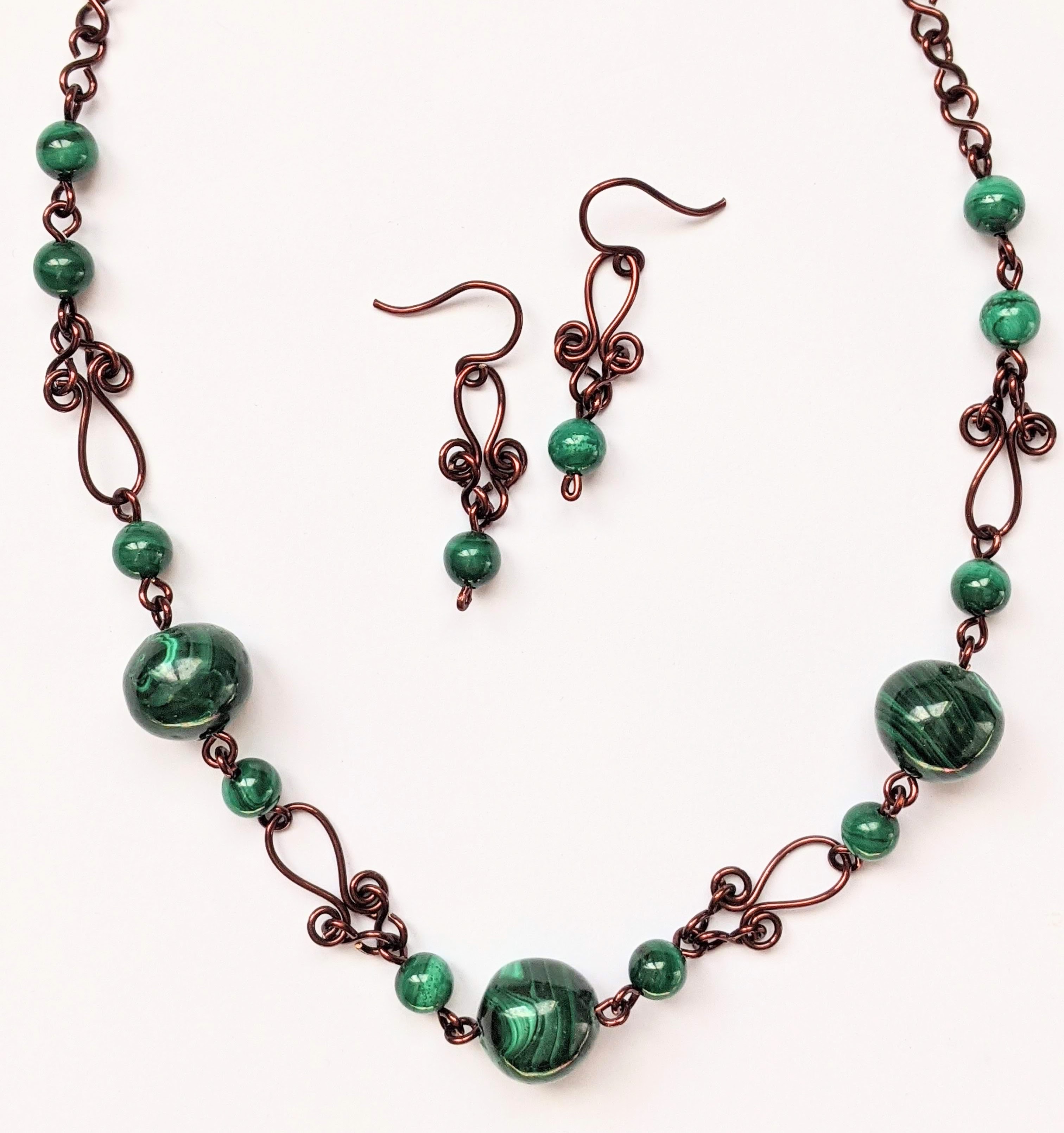 collier en malachite