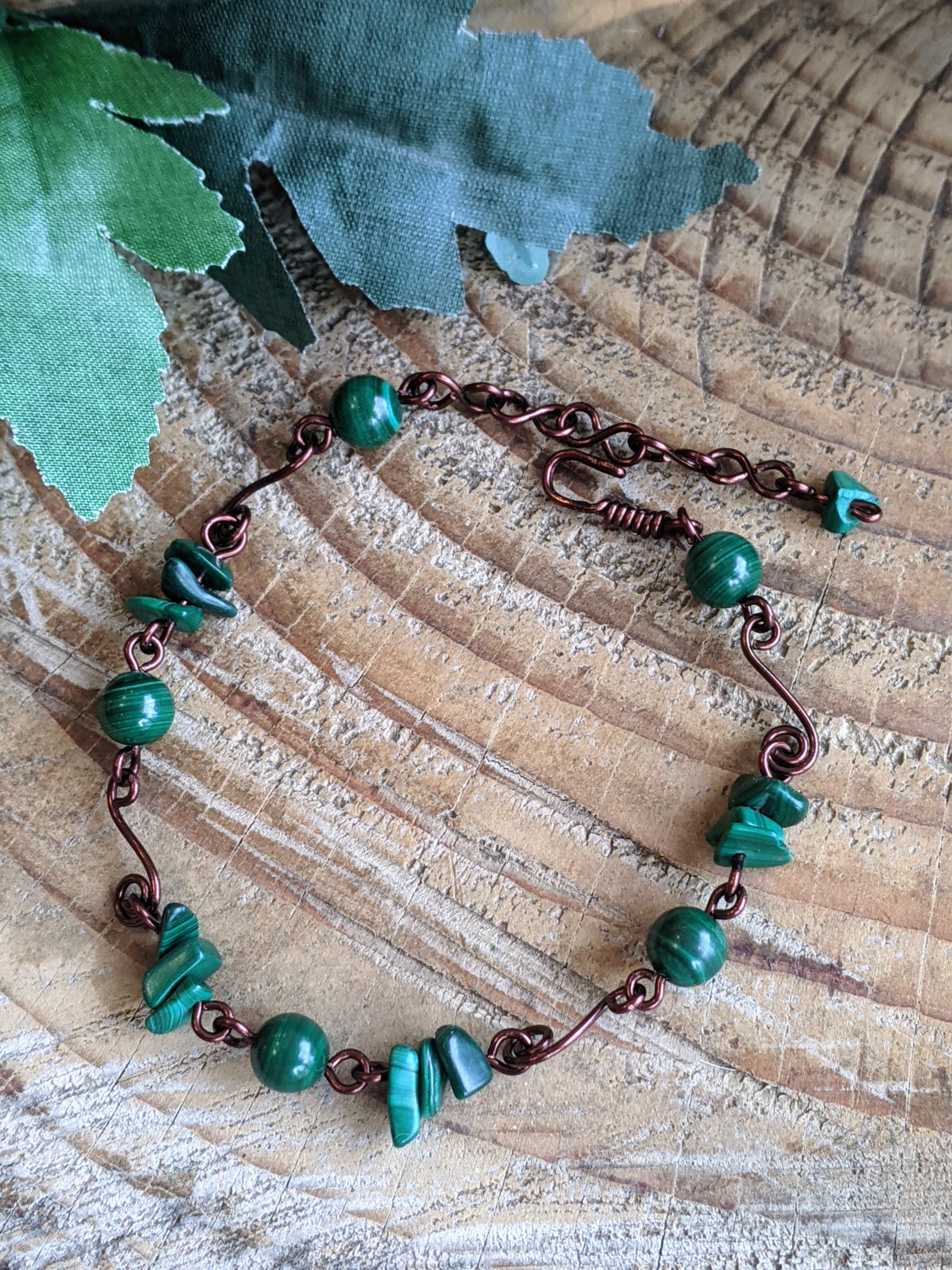 Bracelet en malachite