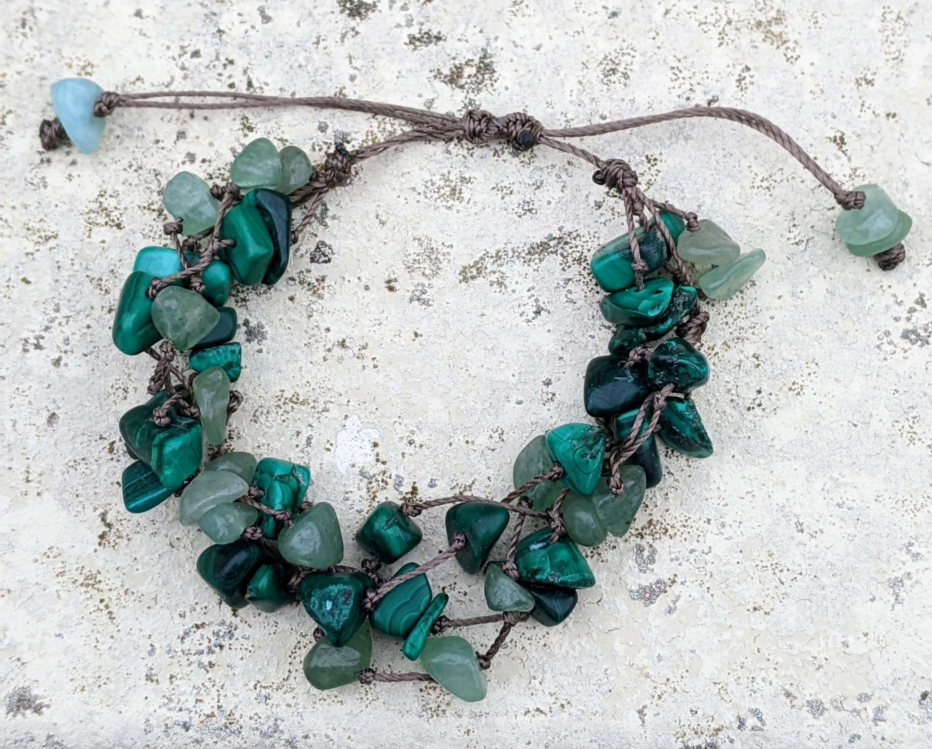 Boucles d'oreilles en malachite