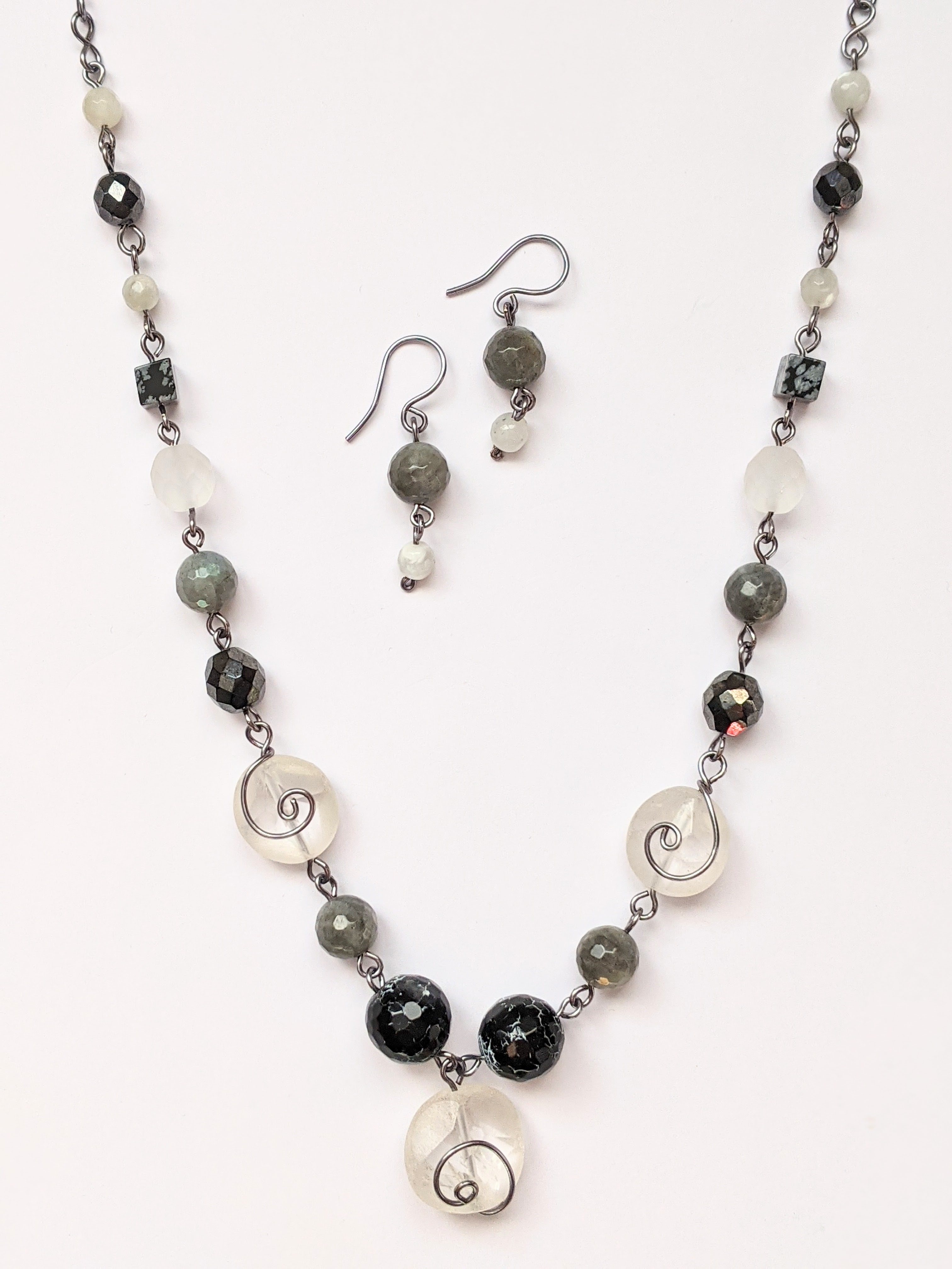 Collier en Labradorite