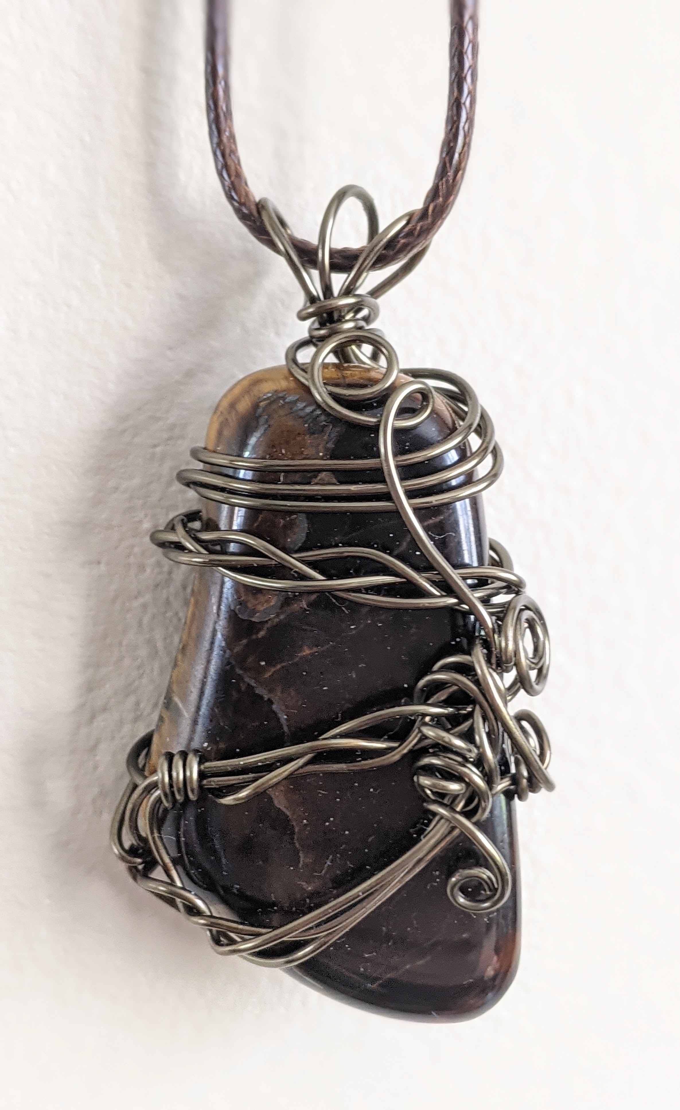 Pendentif en œil de tigre