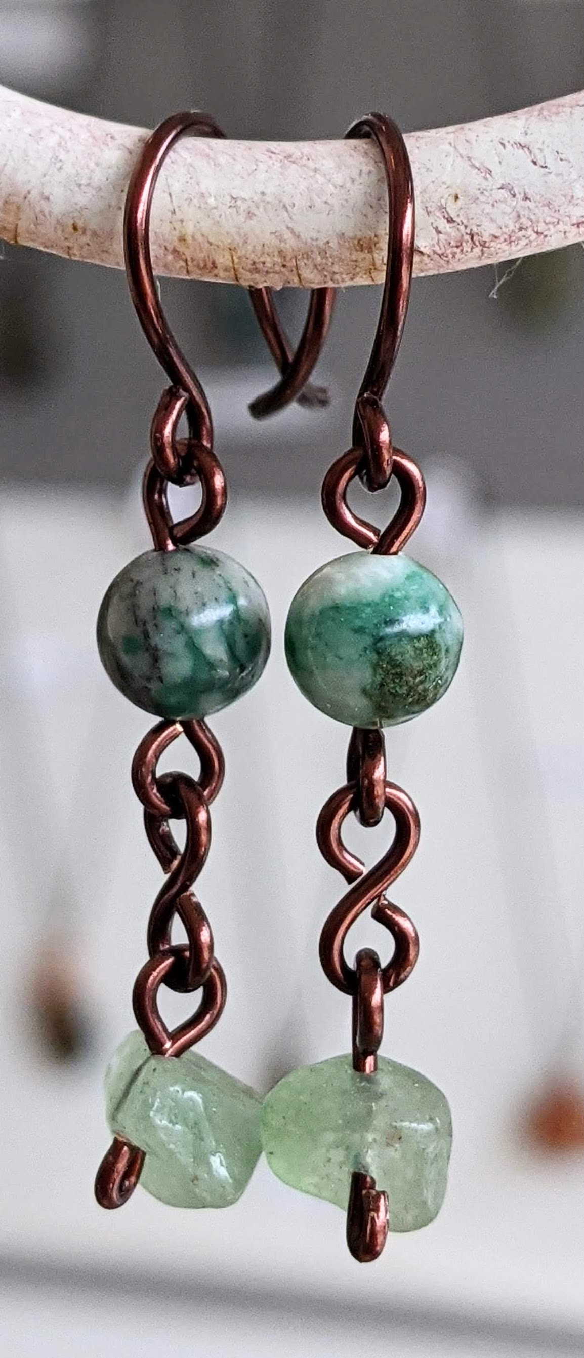 Boucles d'oreilles en aventurine