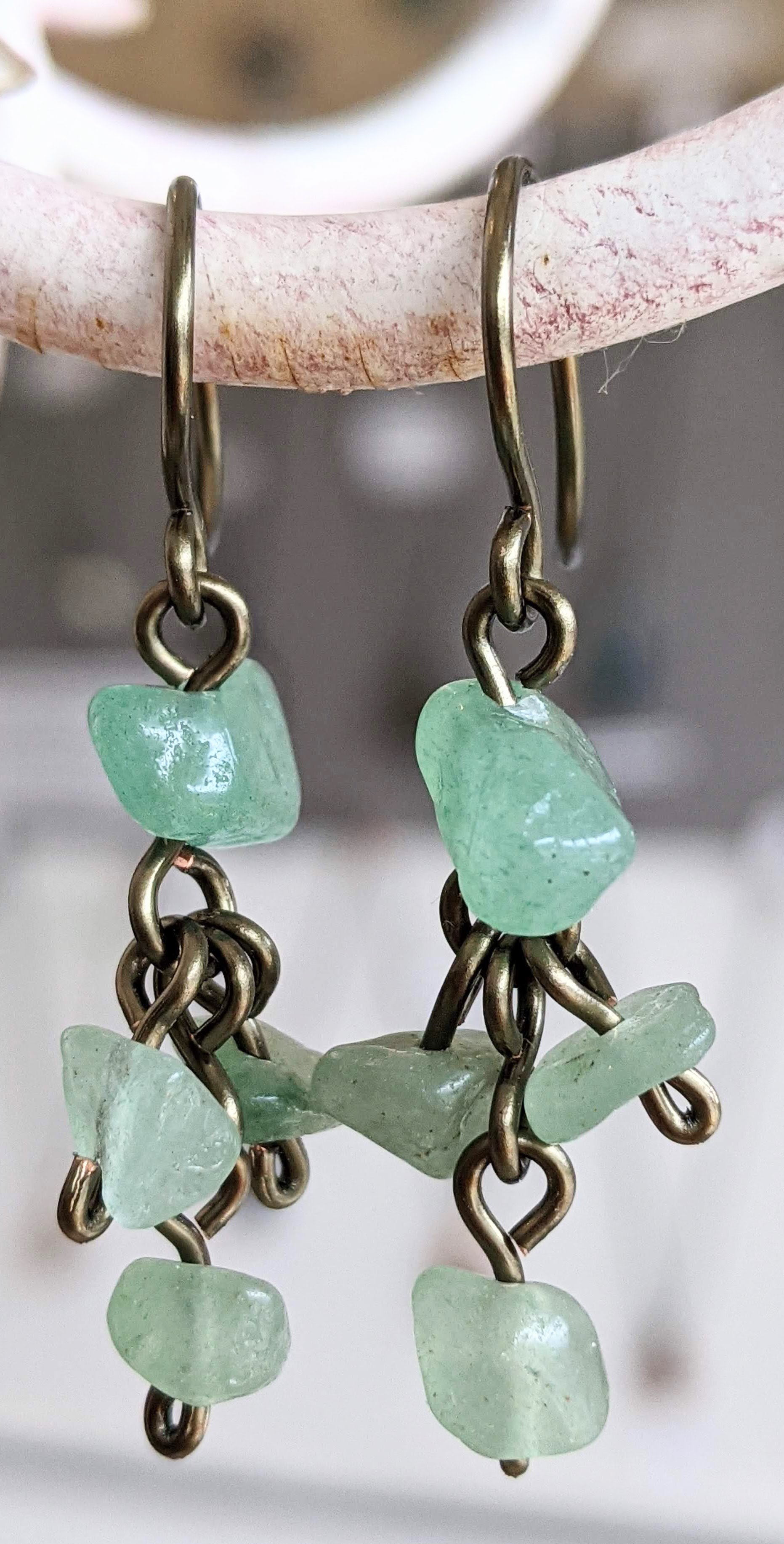 Boucles d'oreilles en aventurine