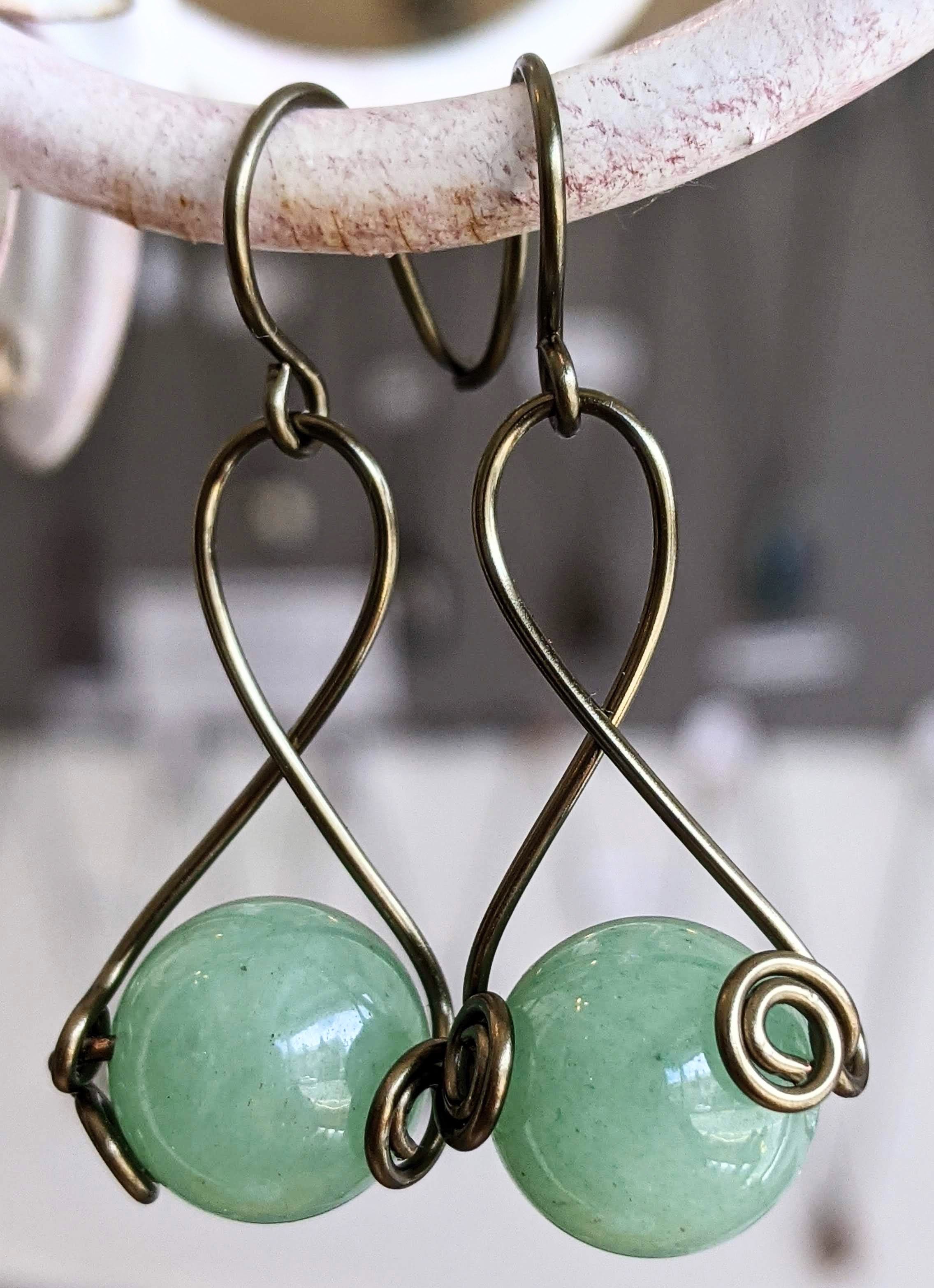 Boucles d'oreilles en aventurine