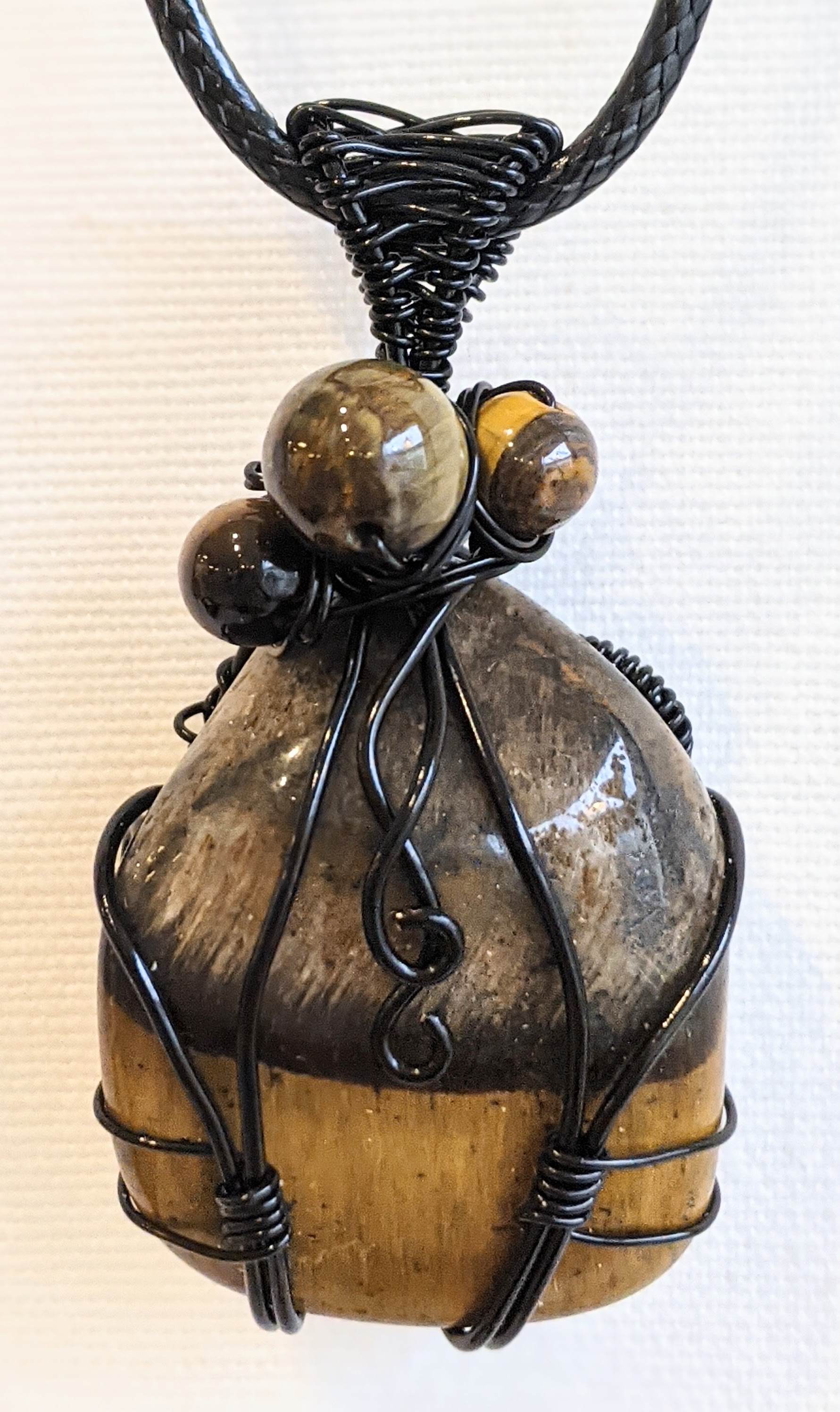 Pendentif en œil de tigre
